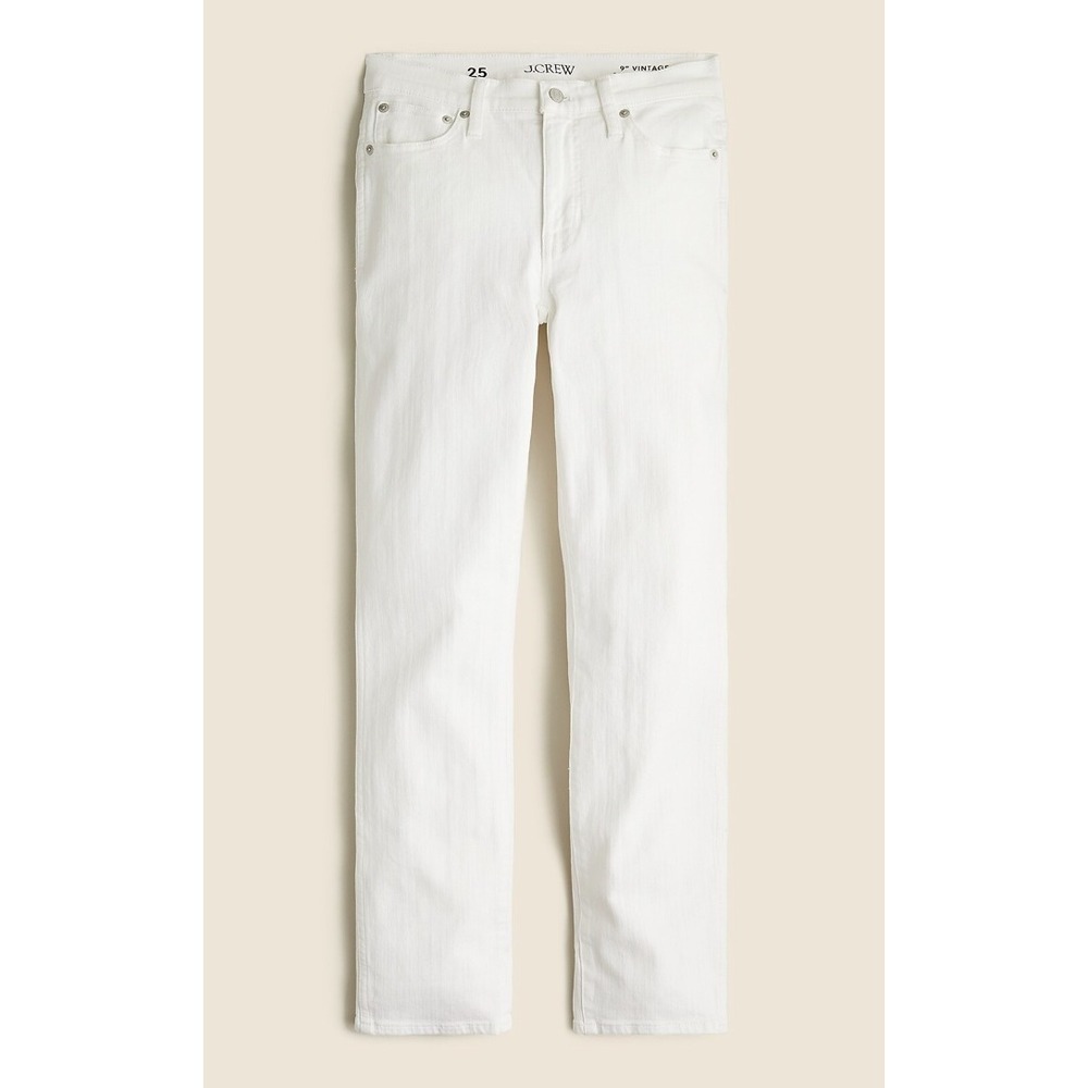 J.Crew Vintage Slim-Straight Jean Women 30 White High Rise